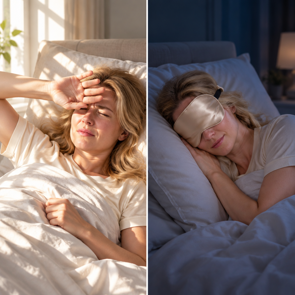 Masque de sommeil en soie