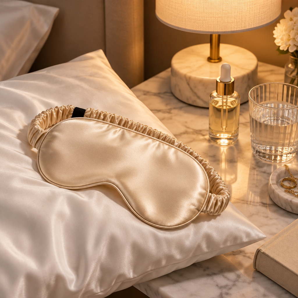 Masque de sommeil en soie
