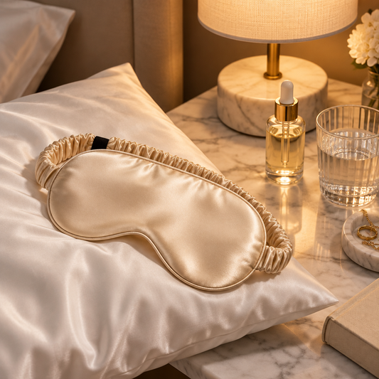Masque de sommeil en soie